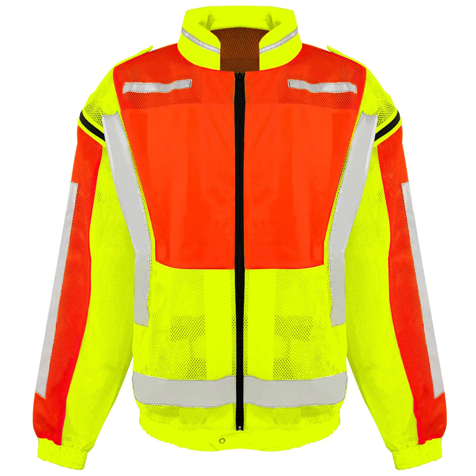 SMASYS Hi Viz Mesh Safety Jackets with Detachable Sleeves(ANSI Class 3) SMASYS Store