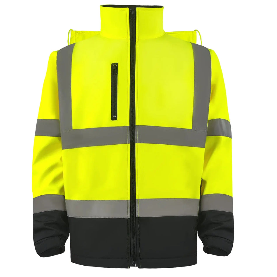 SMASYS Safety Reflective Stripe Softshell Hivis Jacket SMASYS Store