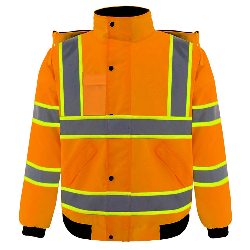 SMASYS Hi Vis Reflective Safety Jacket, Winter Bomber Jacket SMASYS Store