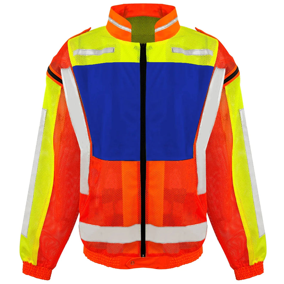 SMASYS Hi Viz Mesh Safety Jackets with Detachable Sleeves(ANSI Class 3) SMASYS Store