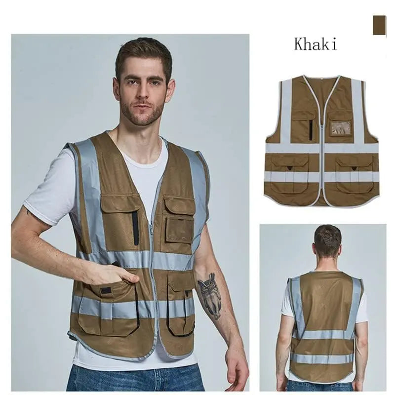 SMASYS Classic High Visibility Reflective Safety Vest with Multi Pockets SMASYS Store