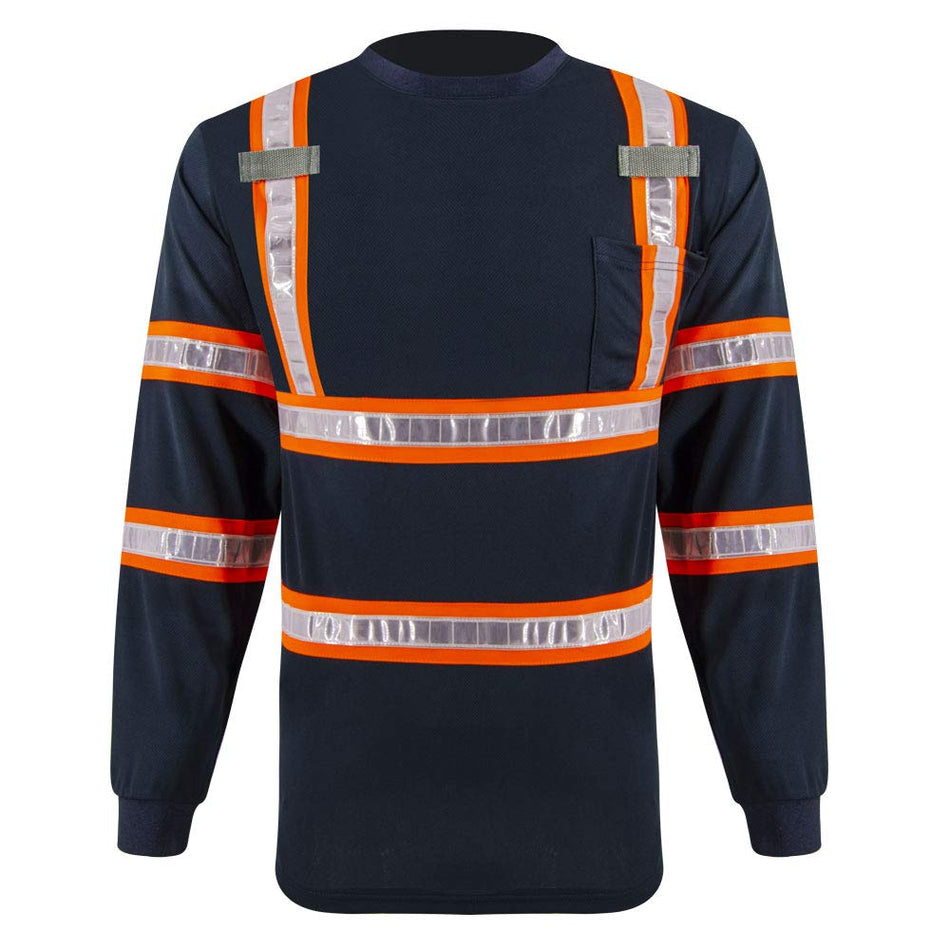 SMASYS High Visibility Safety Shirts Long Sleeve  Reflective Work Shirts SMASYS Store