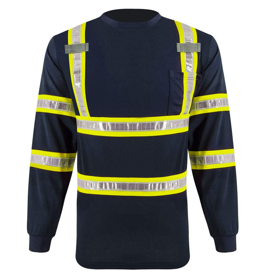 SMASYS High Visibility Safety Shirts Long Sleeve  Reflective Work Shirts SMASYS Store