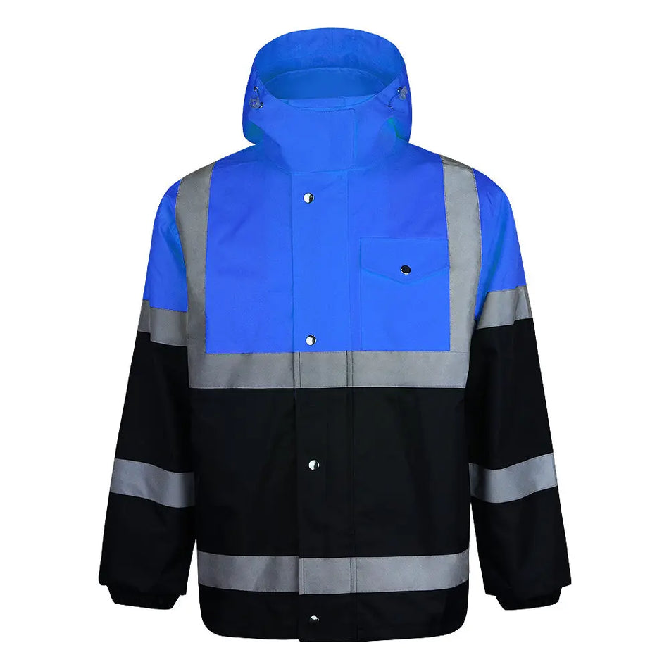 SMASYS Safety Jacket, High Visibility Waterproof Raincoat with Hood SMASYS Store