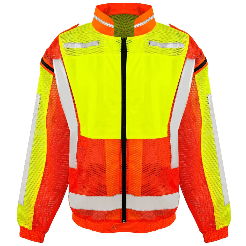 SMASYS Hi Viz Mesh Safety Jackets with Detachable Sleeves(ANSI Class 3) SMASYS Store