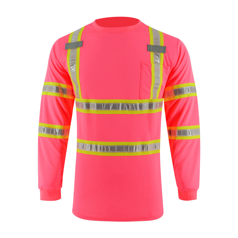 SMASYS High Visibility Safety Shirts Long Sleeve  Reflective Work Shirts SMASYS Store