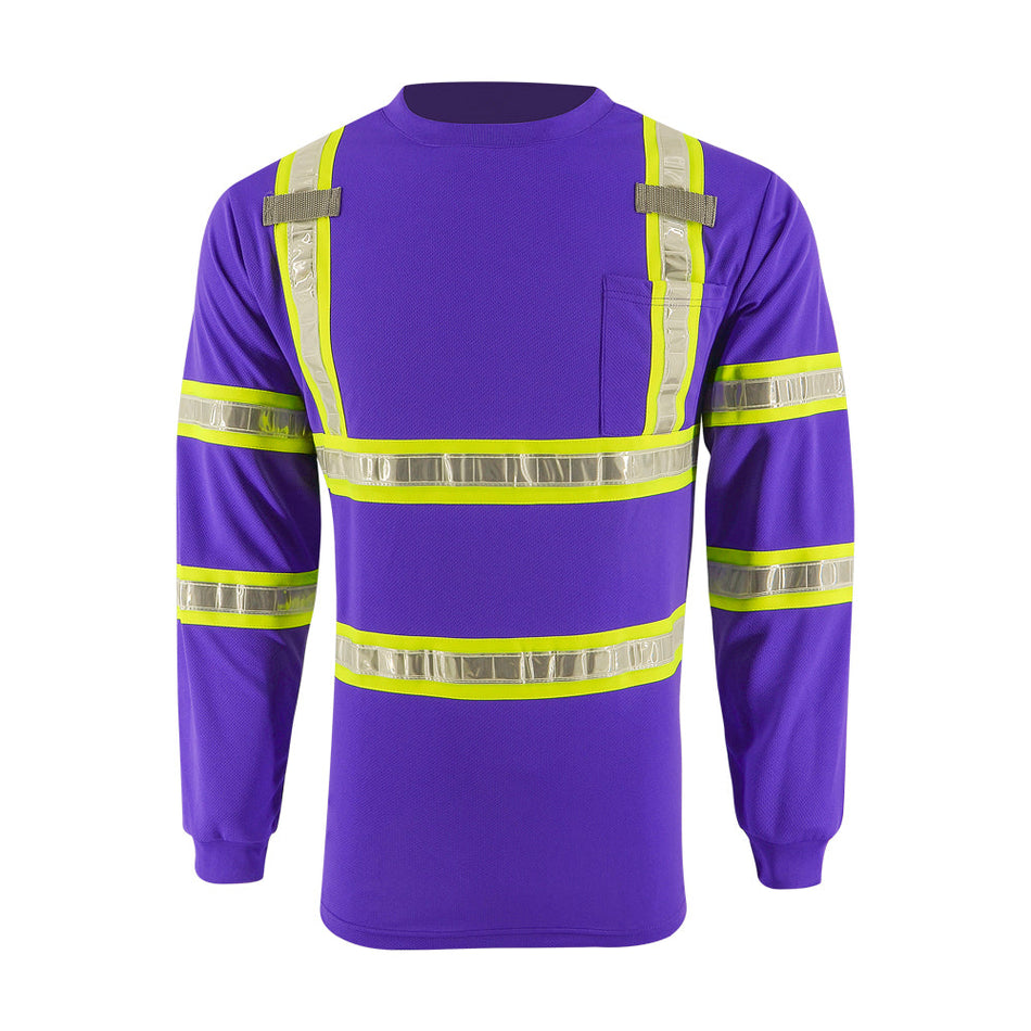 SMASYS High Visibility Safety Shirts Long Sleeve  Reflective Work Shirts SMASYS Store