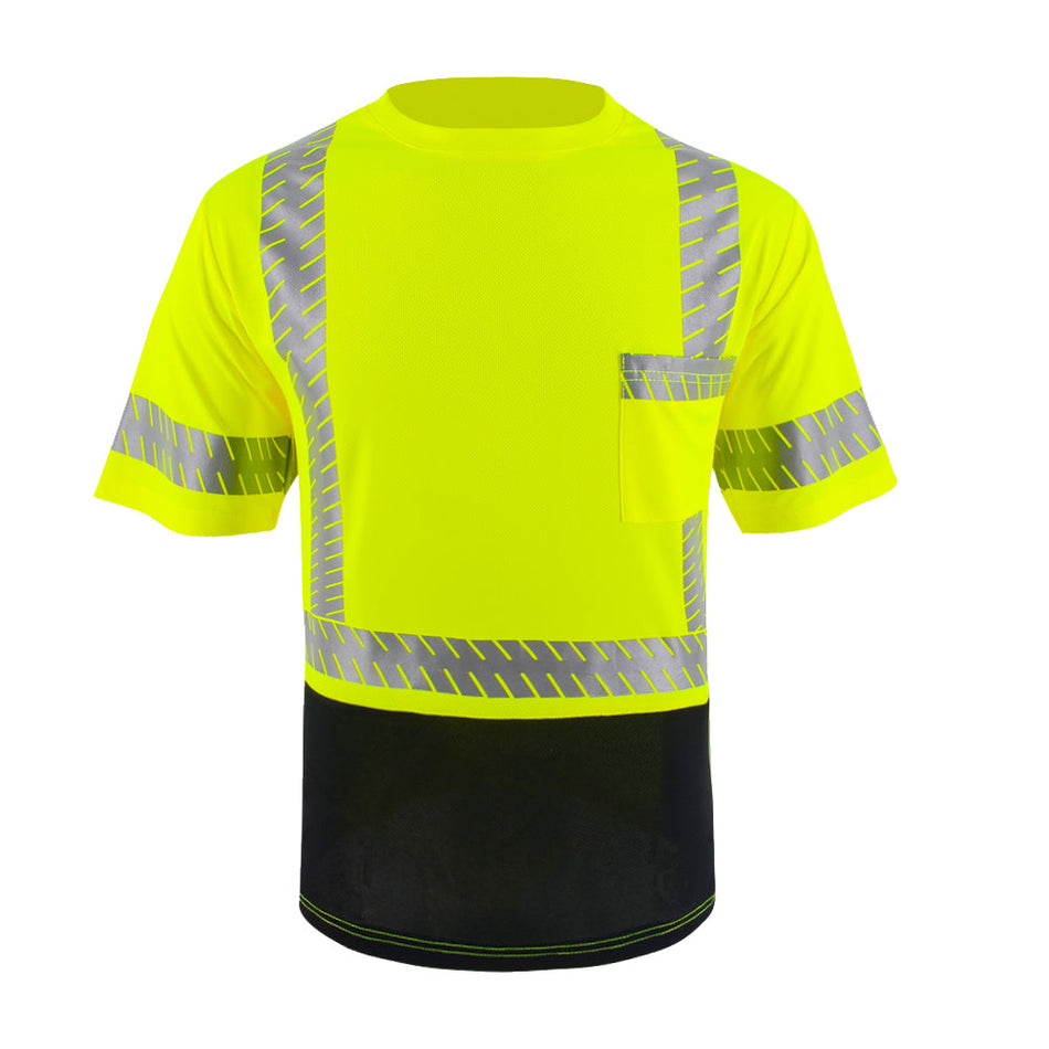 SMASYS Hi Viz Safety Shirt with Reflective Pocket & Black Bottom SMASYS Store