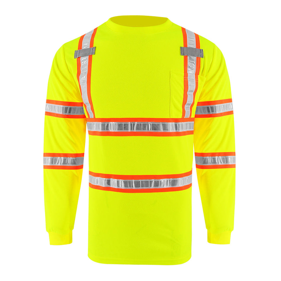 SMASYS High Visibility Safety Shirts Long Sleeve  Reflective Work Shirts SMASYS Store