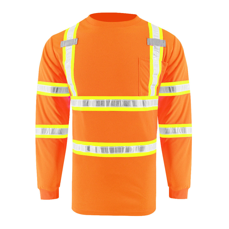 SMASYS High Visibility Safety Shirts Long Sleeve  Reflective Work Shirts SMASYS Store
