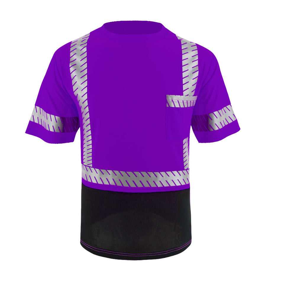 SMASYS Hi Viz Safety Shirt with Reflective Pocket & Black Bottom SMASYS Store