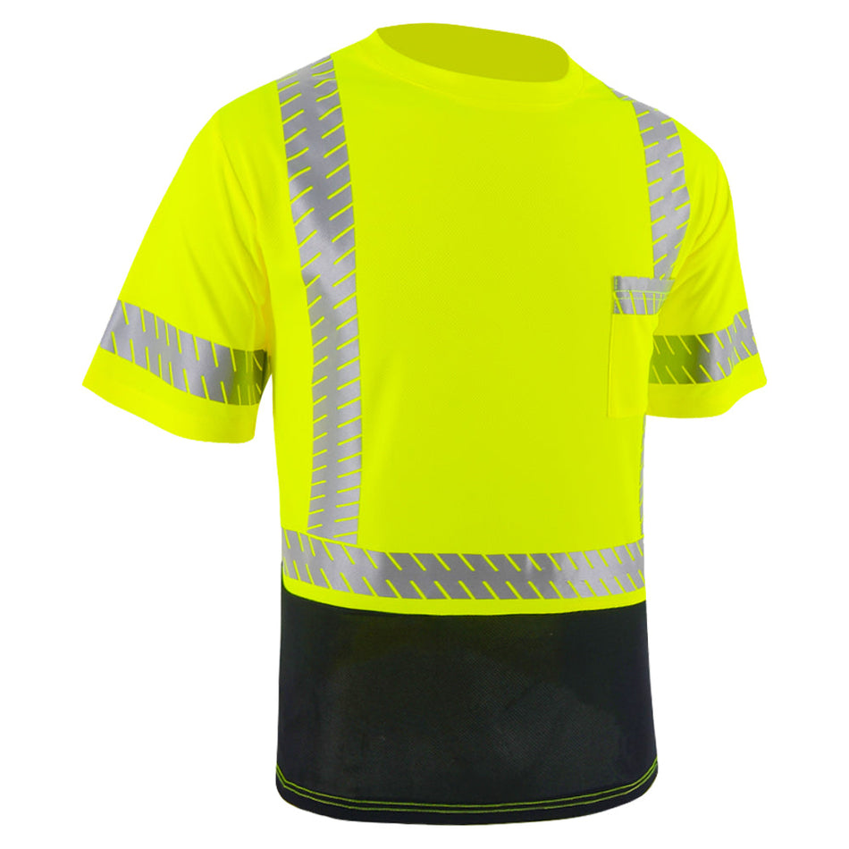 SMASYS Hi Viz Safety Shirt with Reflective Pocket & Black Bottom SMASYS Store