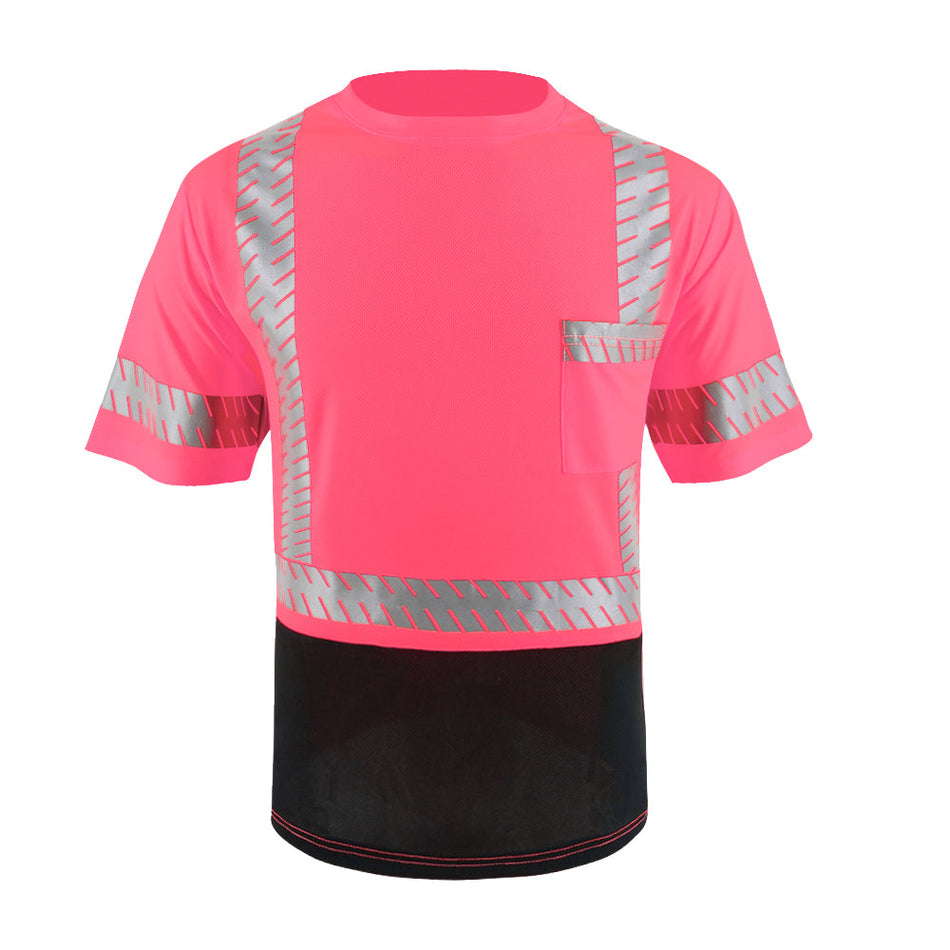SMASYS Hi Viz Safety Shirt with Reflective Pocket & Black Bottom SMASYS Store